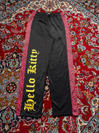 Vintage Hello Kitty Leopard Print Side Stripe Trousers - 28