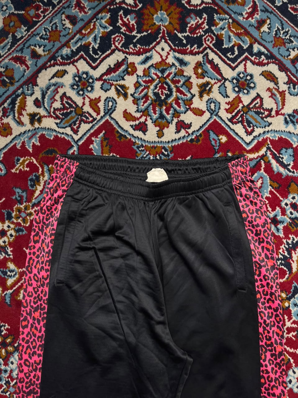 Vintage Hello Kitty Leopard Print Side Stripe Trousers - 28
