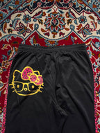 Vintage Hello Kitty Leopard Print Side Stripe Trousers - 28