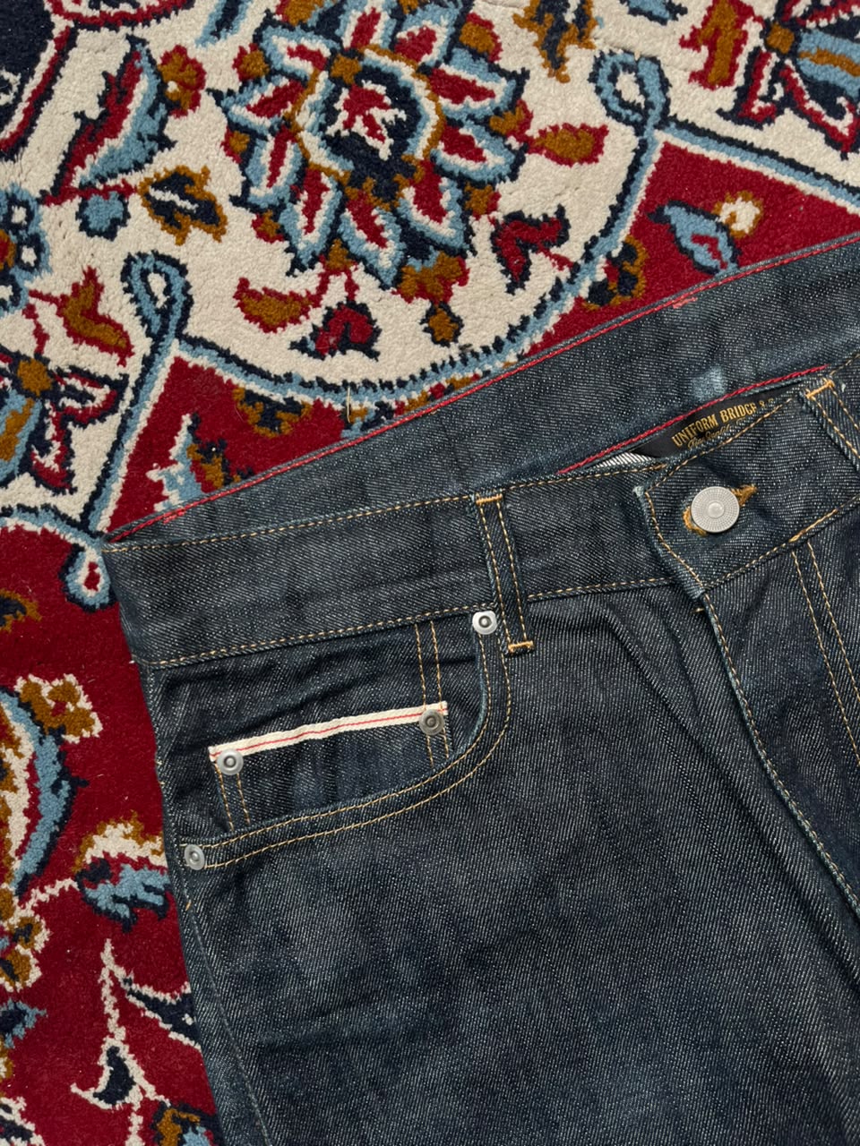 Uniform Bridge & Co. Selvedge Raw Dark Indigo Jeans - 34