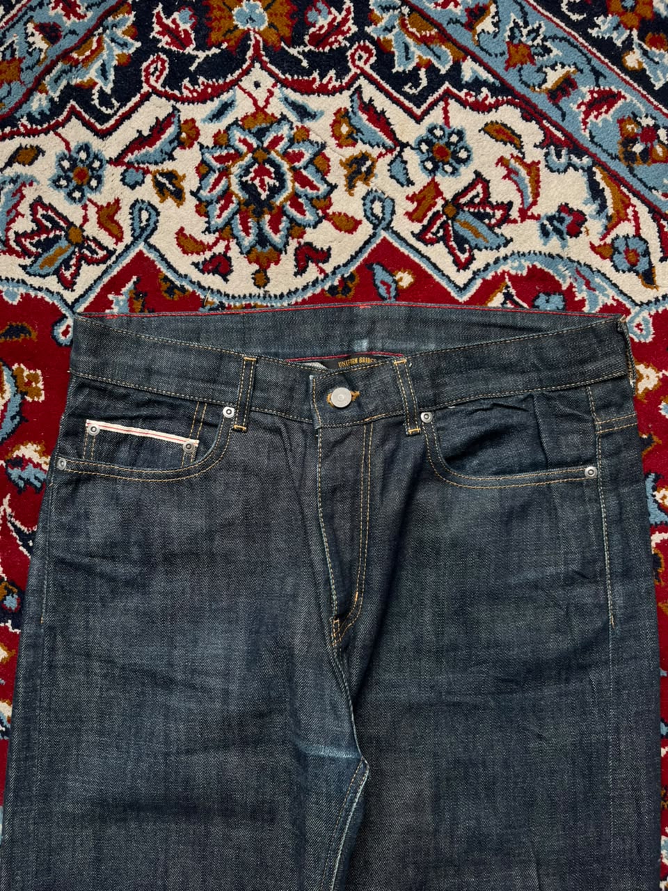 Uniform Bridge & Co. Selvedge Raw Dark Indigo Jeans - 34