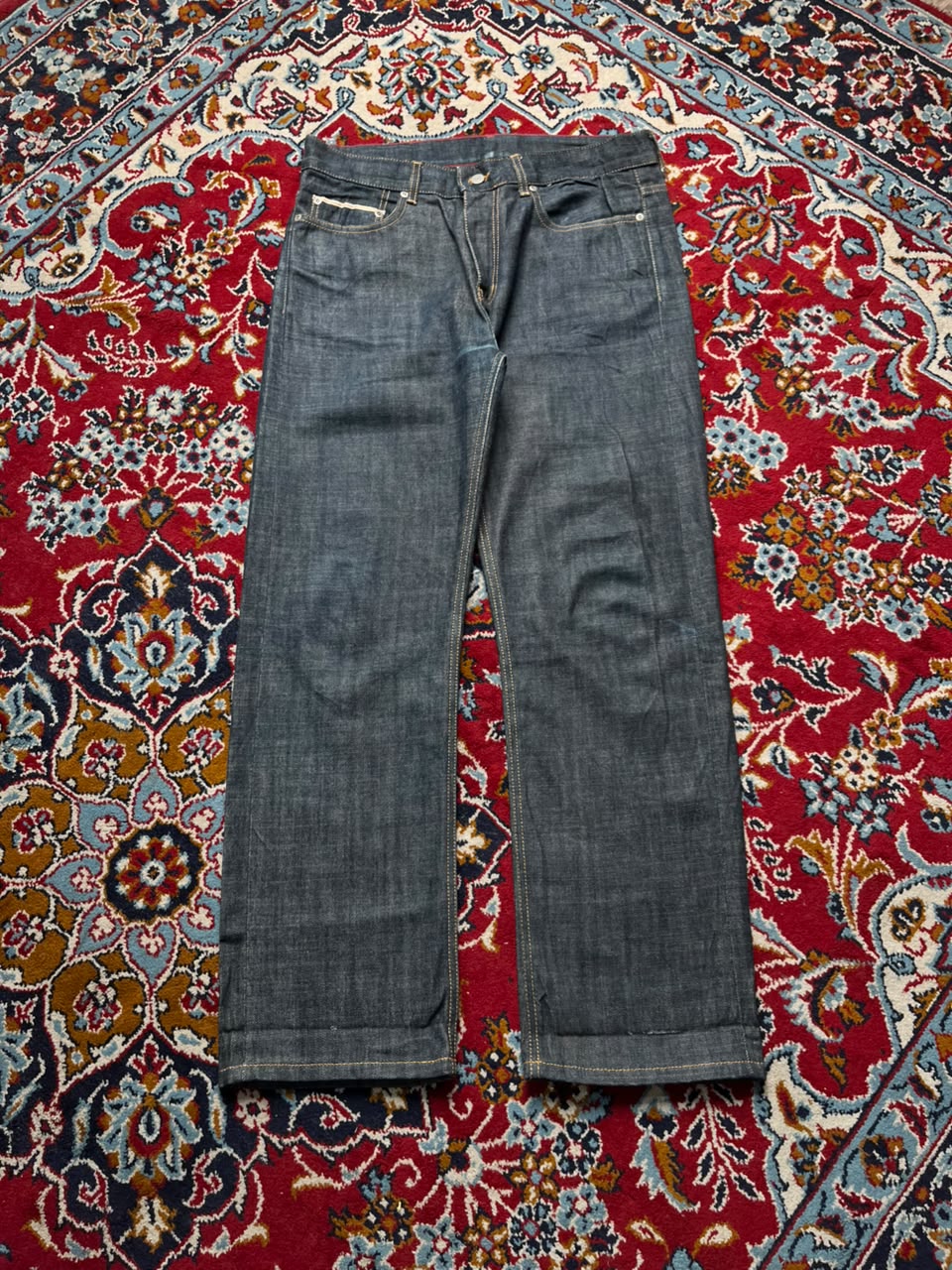 Uniform Bridge & Co. Selvedge Raw Dark Indigo Jeans - 34
