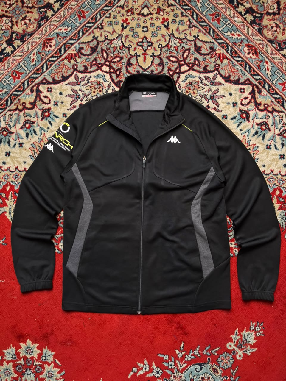 Kappa Starch Full-Zip Athletic Track Jacket - M