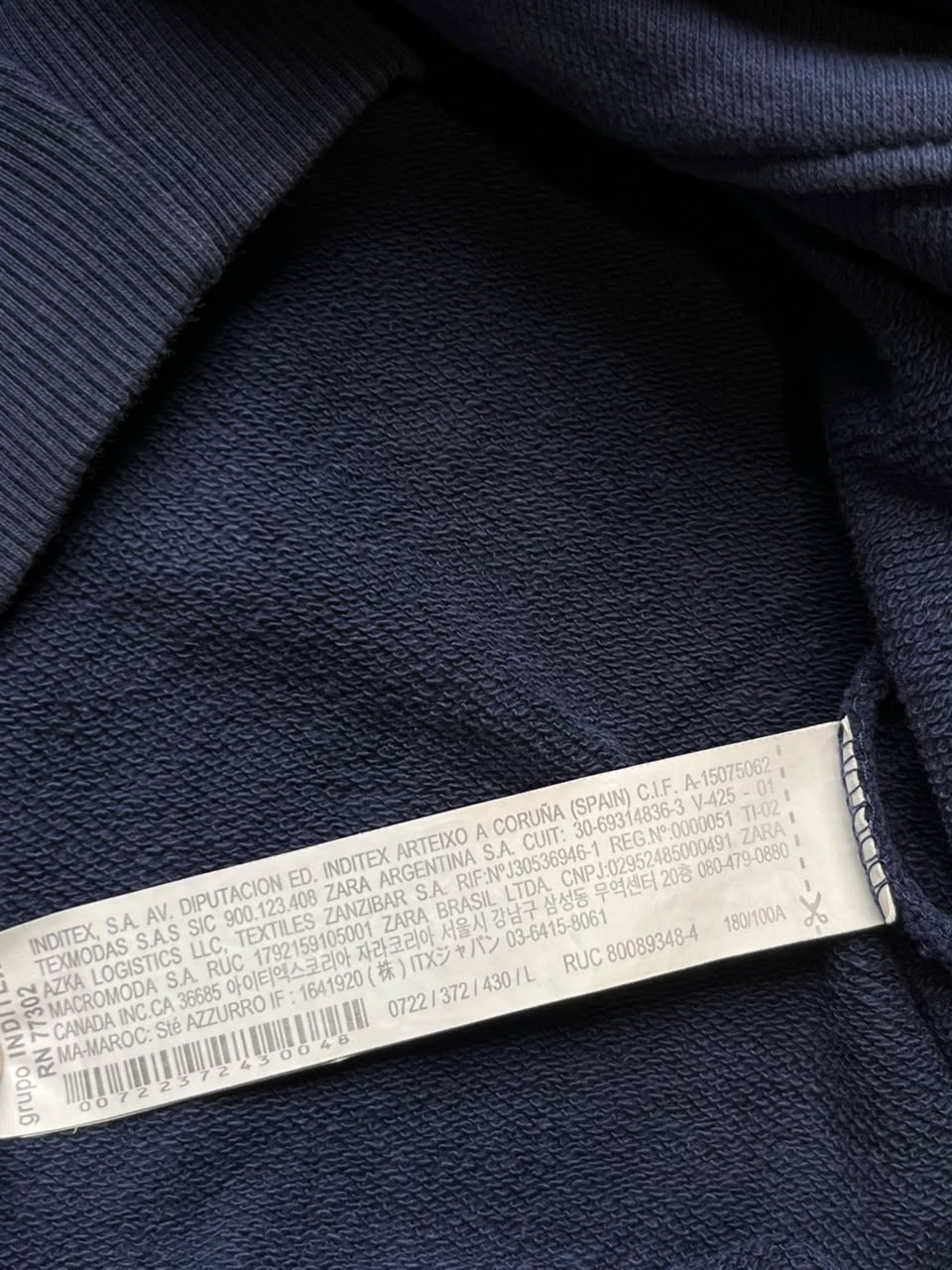 Zara Graphic Print Drop-Shoulder Crewneck Sweatshirt - L