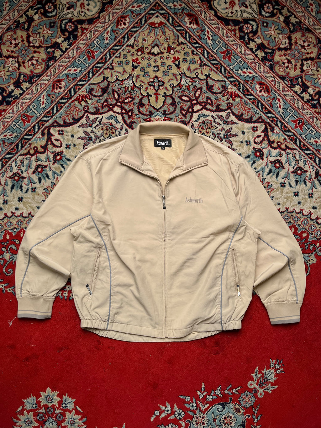 Ashworth Golf Mesh-Lined Windbreaker Jacket - M