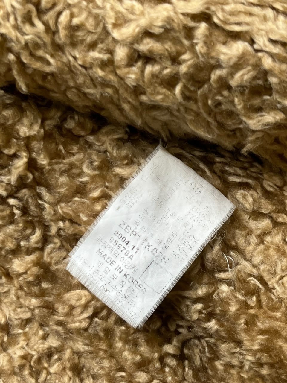 Vintage Bean Pole Sherpa Fleece-Lined Denim Trucker Jacket - L