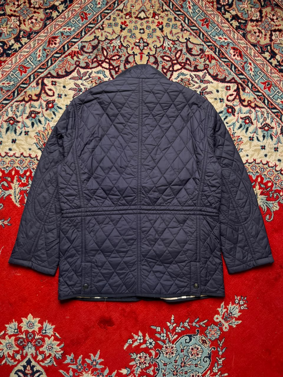 Burberry Brit Check-Lined Diamond Quilted Field Jacket - M