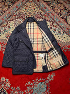 Burberry Brit Check-Lined Diamond Quilted Field Jacket - M