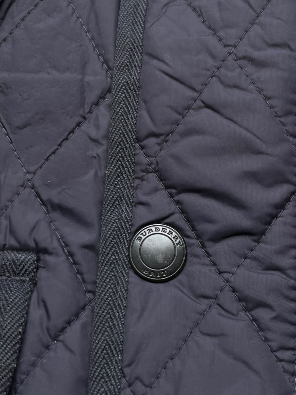 Burberry Brit Check-Lined Diamond Quilted Field Jacket - M