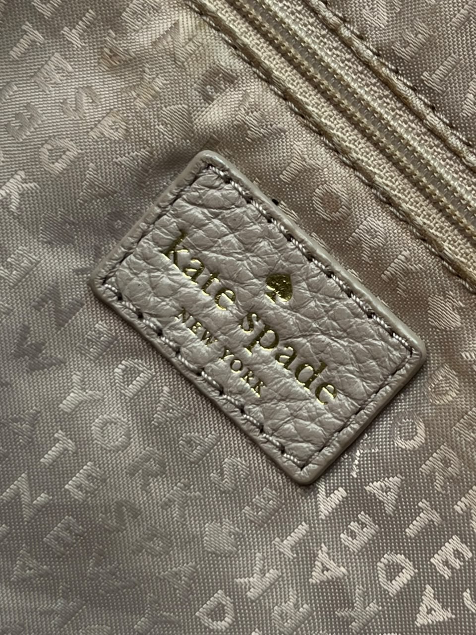 Kate Spade Chester Street Small Allyn Satchel Top Handle Leather Bag Taupe Tassel