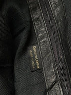 Kenneth Cole New York Black Pebbled Leather Crossbody Bag Slouchy Hobo Shoulder