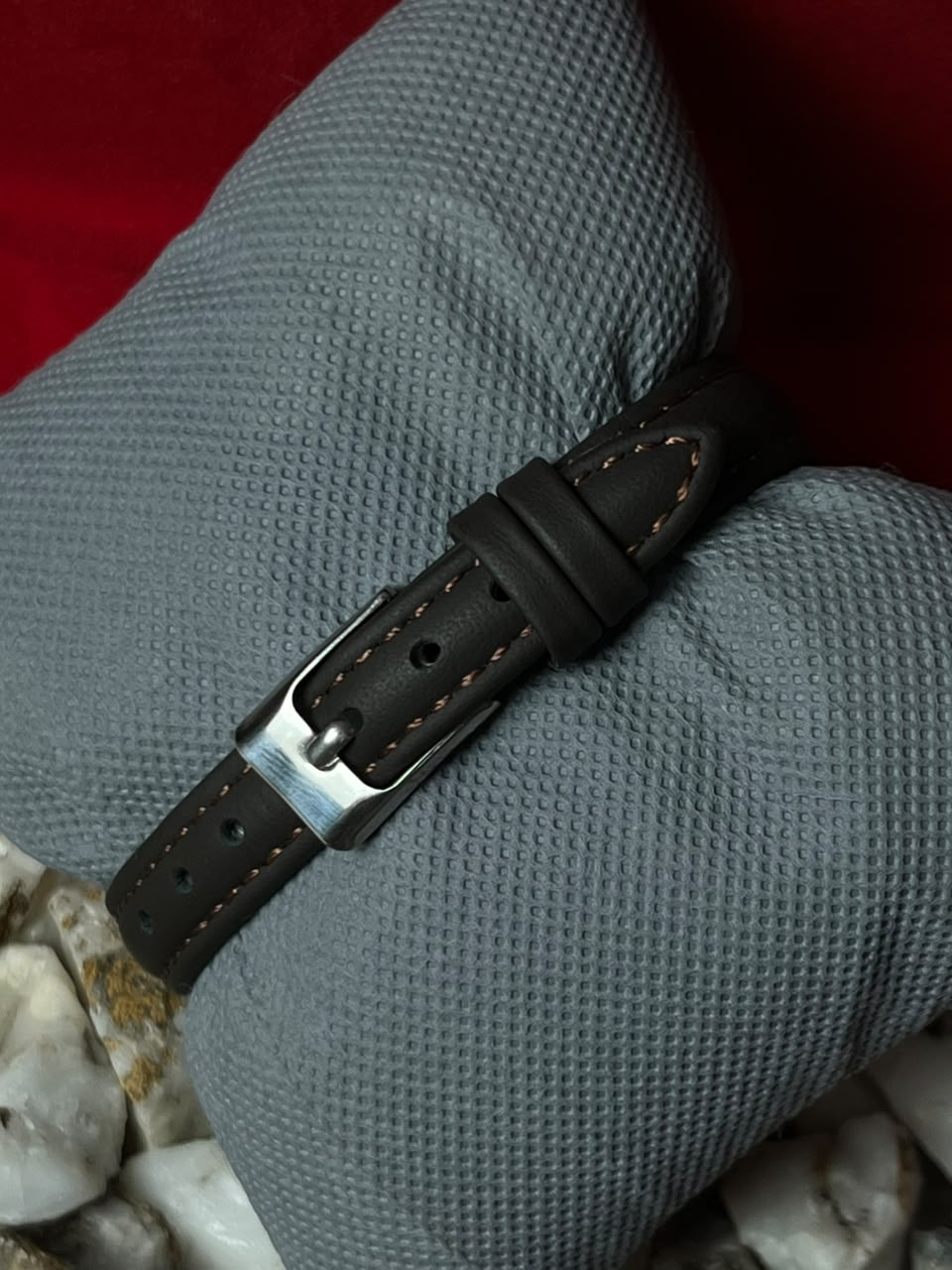 Vintage Seiko 1F21-5B70 Oval Baignoire Style Quartz Watch Leather Strap