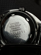 Vintage Citizen Eagle 7 Automatic 4-282868 KT TV Case Black Dial Watch