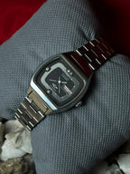 Vintage Citizen Eagle 7 Automatic 4-282868 KT TV Case Black Dial Watch