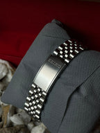 Vintage Seiko Automatic 7009-3210 Burgundy Sparkle Dial Men's Watch Jubilee Band