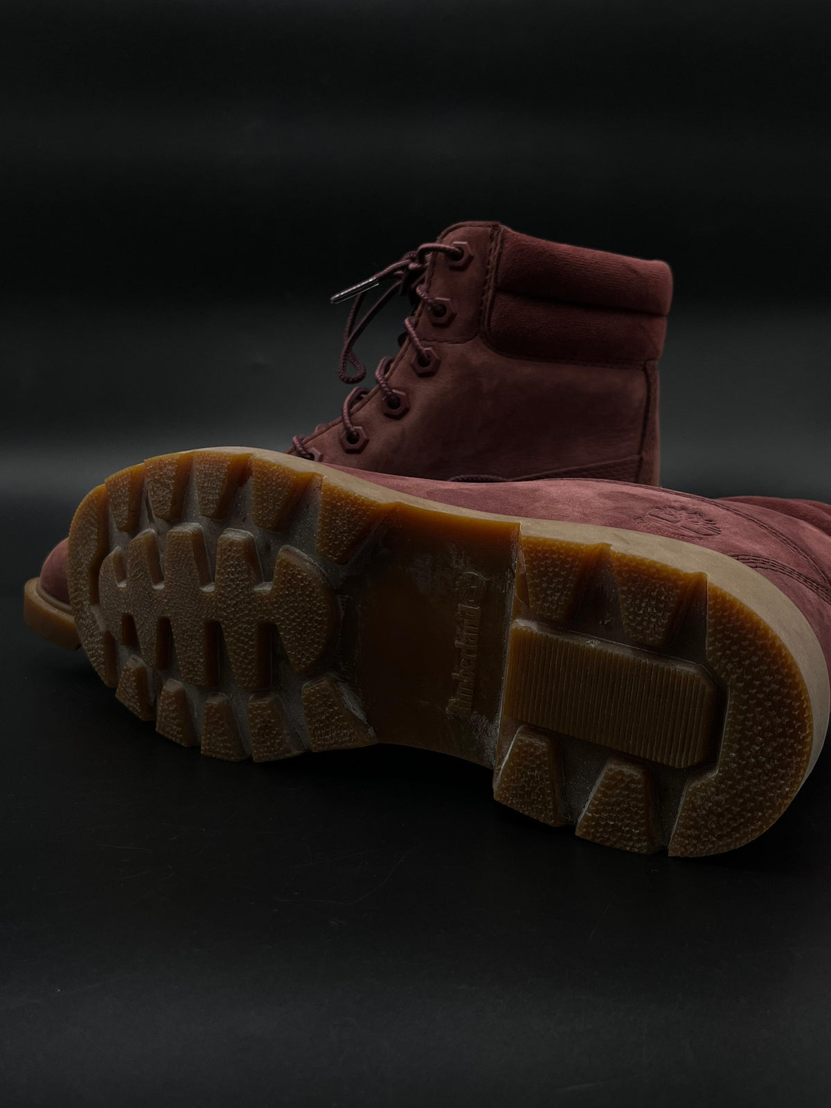 Timberland Waterville 6 Inch Waterproof Boots Burgundy Maroon Nubuck Gum - 38.5