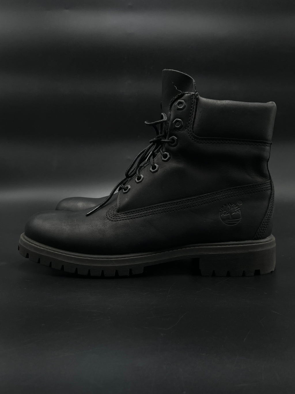 Timberland Basic 6 Inch Ankle Boots Triple Black Leather A1MA6 - 43