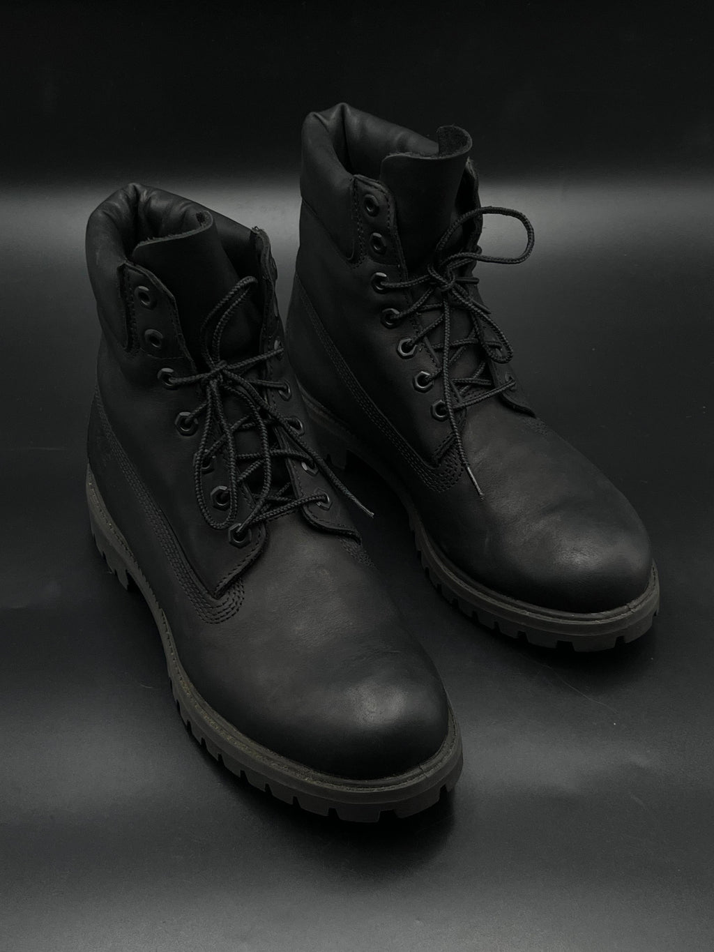 Timberland Basic 6 Inch Ankle Boots Triple Black Leather A1MA6 - 43