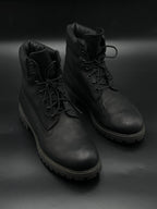 Timberland Basic 6 Inch Ankle Boots Triple Black Leather A1MA6 - 43