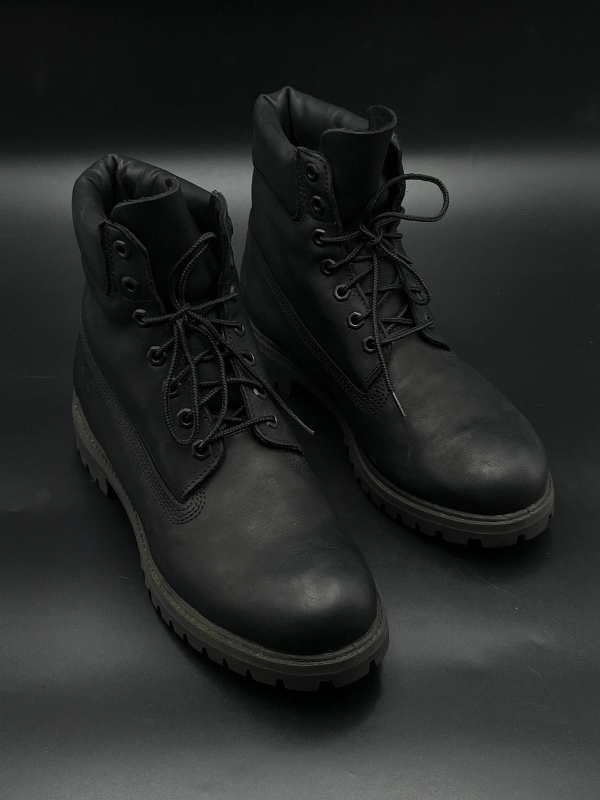 Timberland Basic 6 Inch Ankle Boots Triple Black Leather A1MA6 - 43