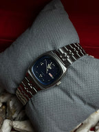 Vintage Seiko 5 Automatic Watch Blue Dial 4206-501A Jubilee Bracelet 1983