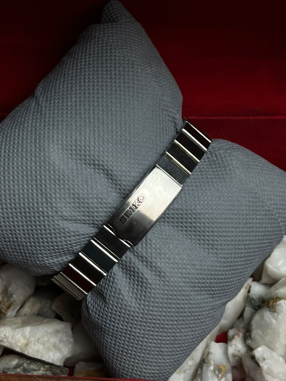 Vintage Seiko Hi-Beat Automatic Watch Blue Dial 2206-7040