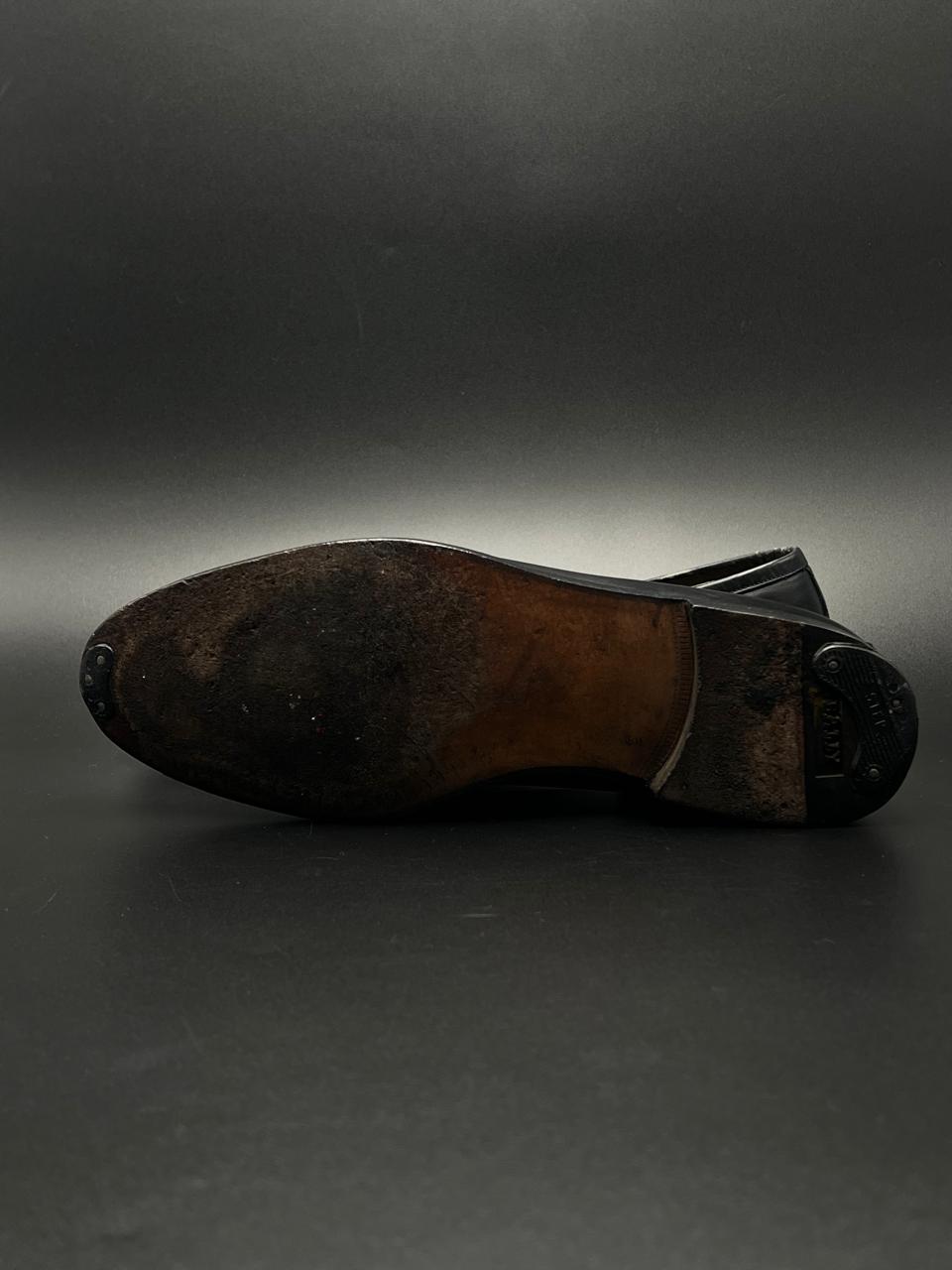 BALLY PURE LEATHER BLACK PENNY LOAFERS