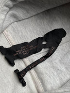 VLONE x Fragment Design Raw Hem Heather Grey Crop Hoodie - M