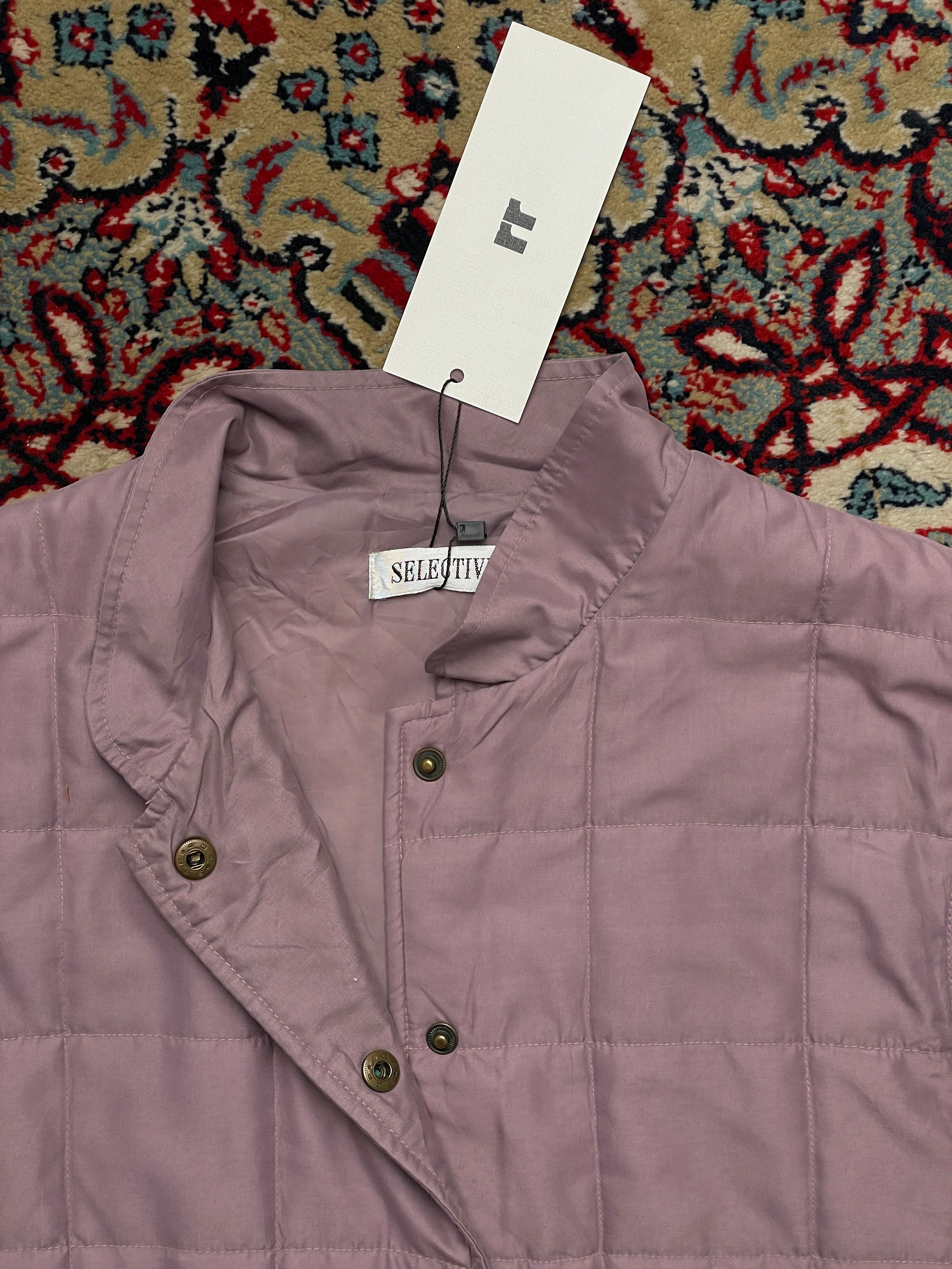 Selective Dusty Rose Pink Quilted Sleeveless Jacket