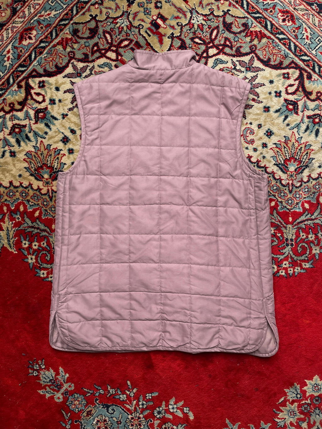 Selective Dusty Rose Pink Quilted Sleeveless Jacket