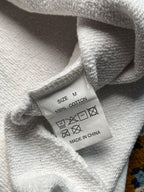 VLONE x Fragment Design Raw Hem Heather Grey Crop Hoodie - M
