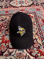 NFL Team Apparel Minnesota Vikings Black Baseball Cap